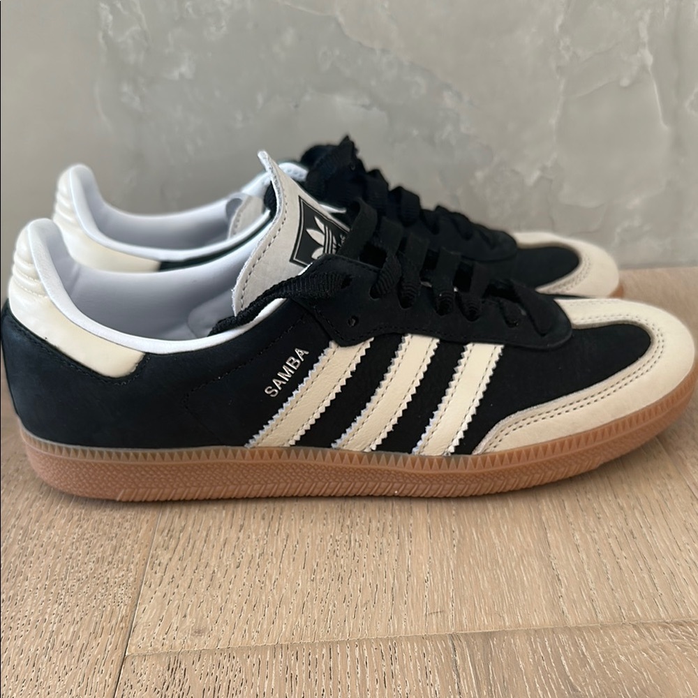 Adidas Samba Black White Gum Sole Sneakers